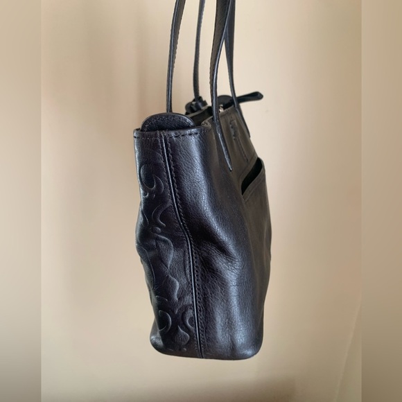 Brighton Black Embossed Shoulder Bag - Picture 5 of 16